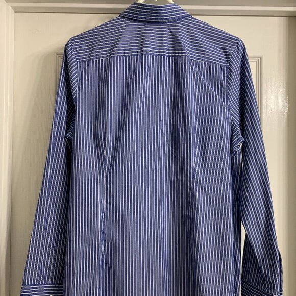 George Brand Women's Blue and White Striped Blouse, Size L - Picture 2 of 3